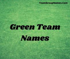 250+ Green Team Names [2023] Names With The Color Green