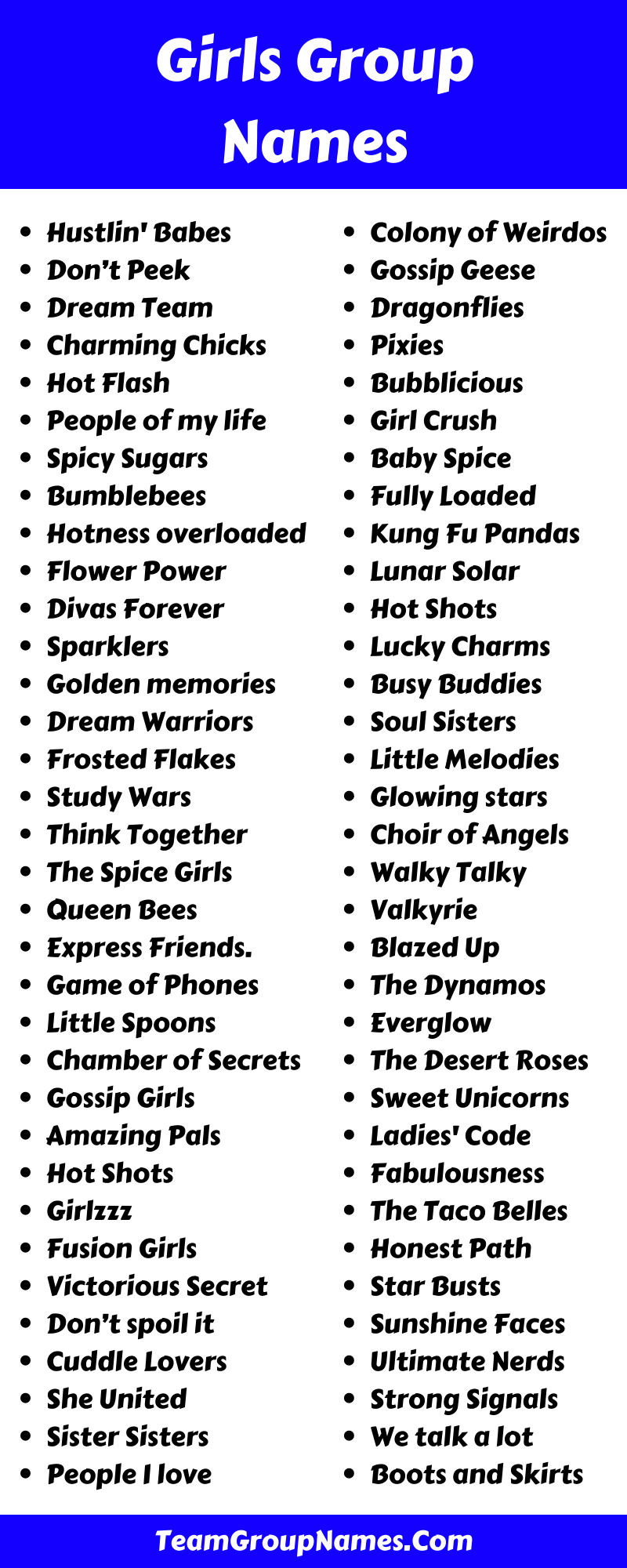 450+ Girls Group Names For Your Girl Squad