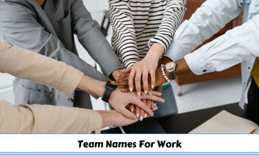team name ideas for work