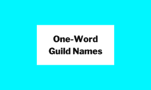 One-Word Guild Names