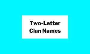 Two-Letter Clan Names