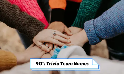 90’s Trivia Team Names
