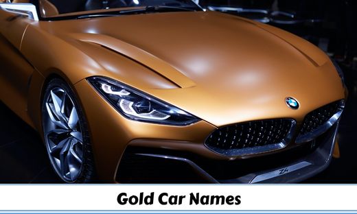 250+ Gold Car Names to Make Your Ride Stand Out