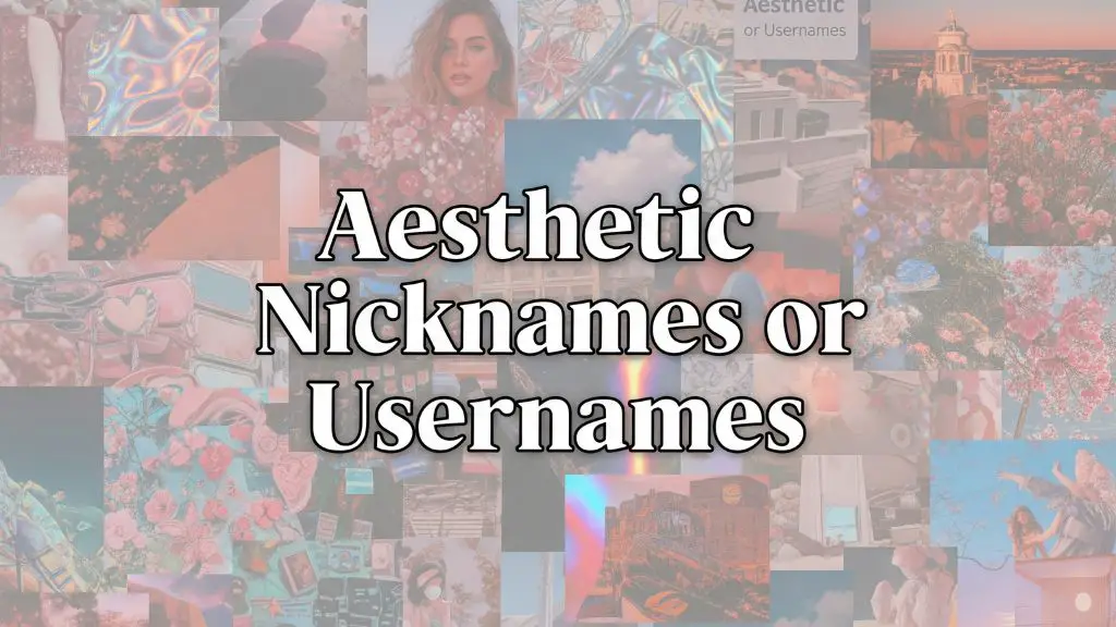 300+ Aesthetic Nicknames or Usernames for Every Vibe (You'll Love)