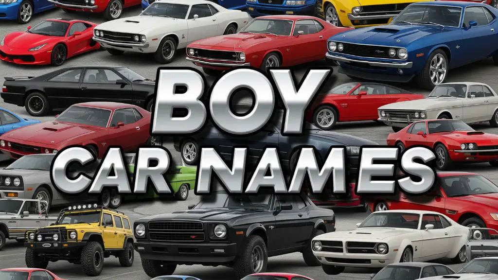 CLASSIC CAR BOY NAMES visual data 8
