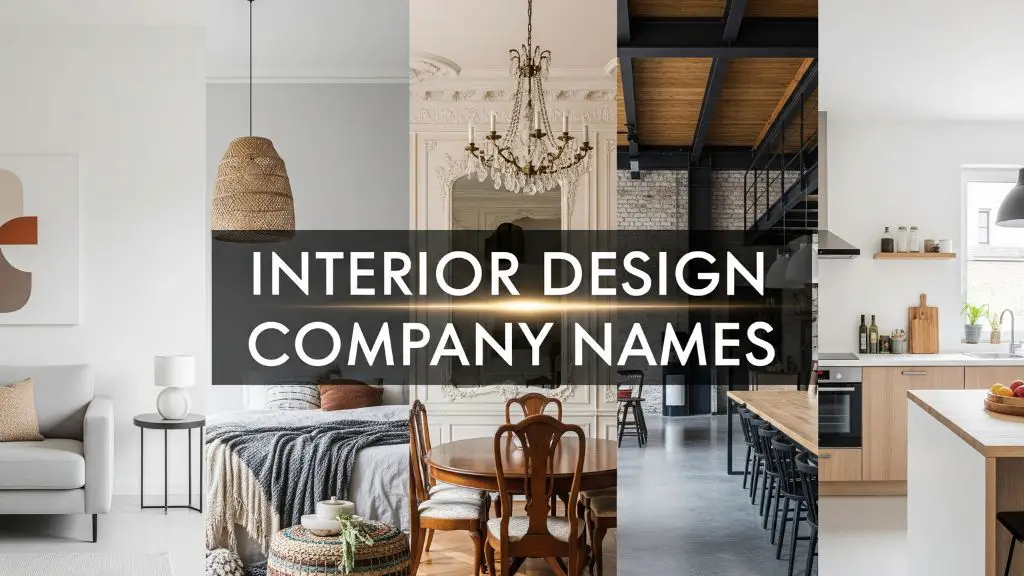 300+ Interior Design Company Names That Attract High-End Clients