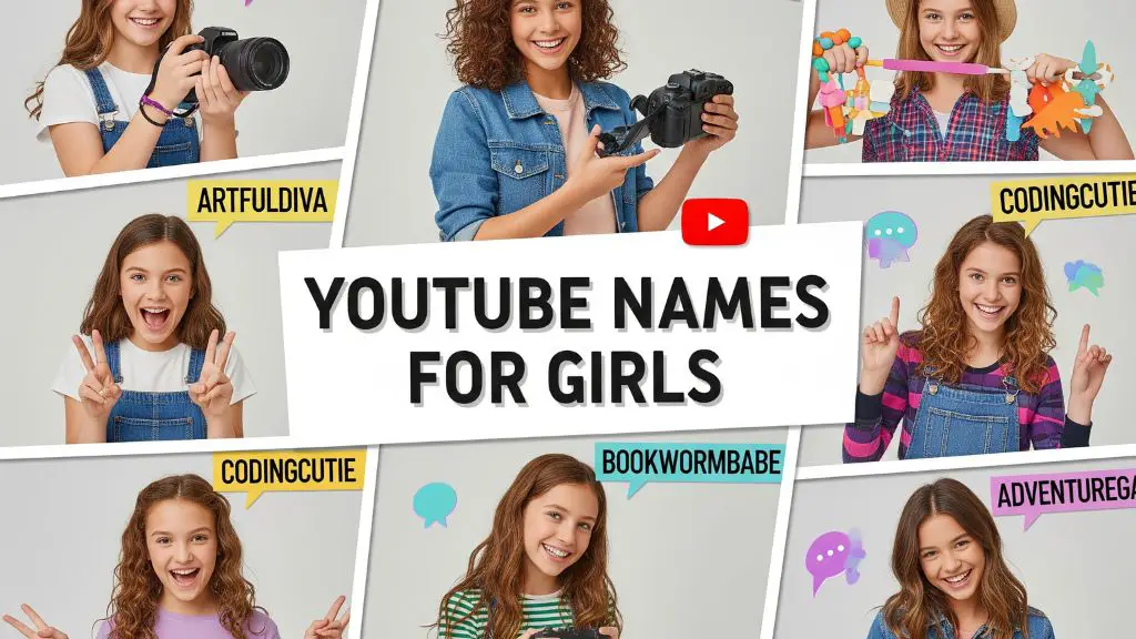 300+ YouTube Names for Girls to Stand Out