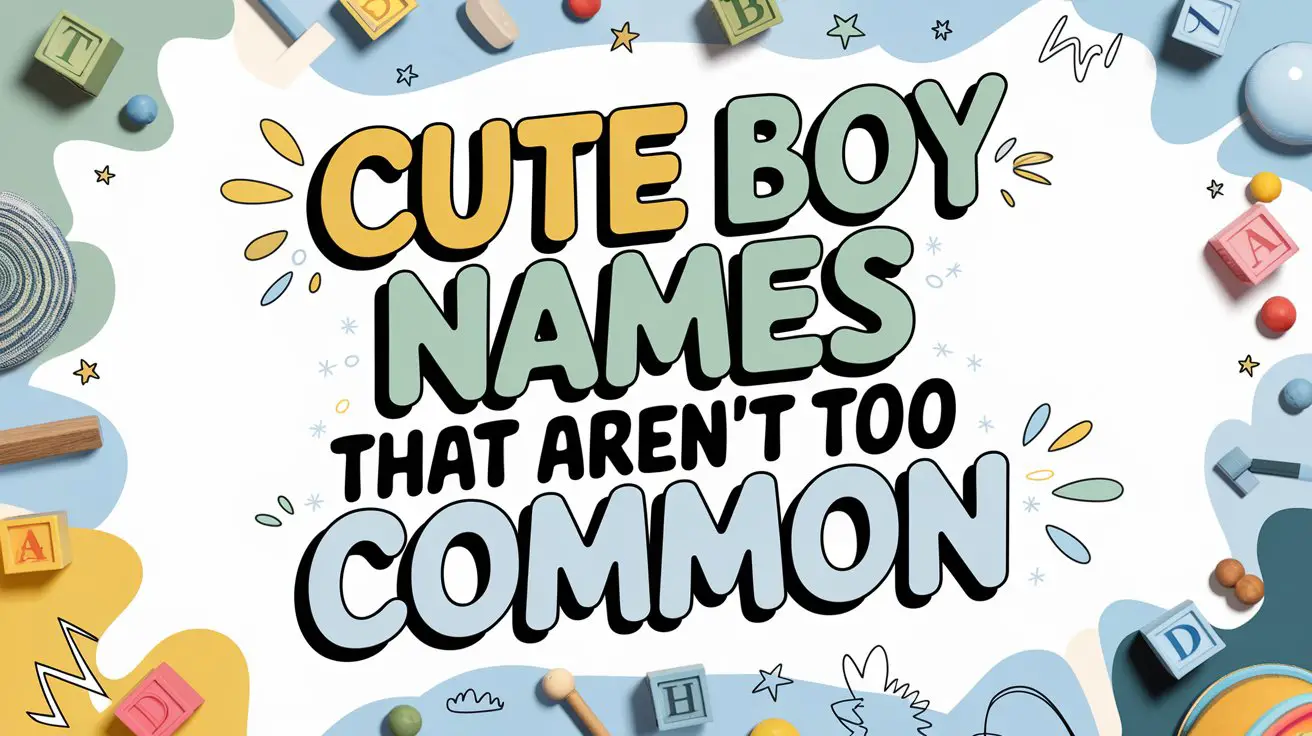 Too Names 300+ Cute Boy Names That Aren't Too Common