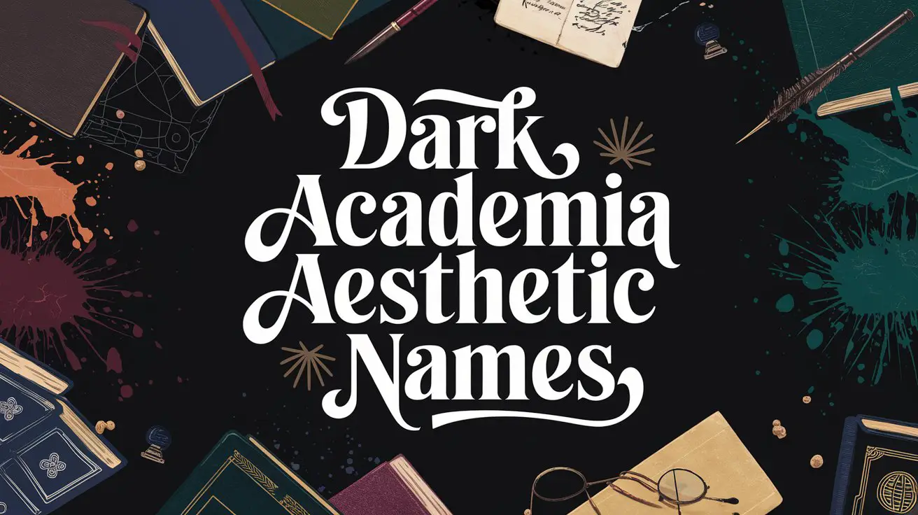 300+ Dark Academia Aesthetic Names (Classical, Literary & Mysterious Names)