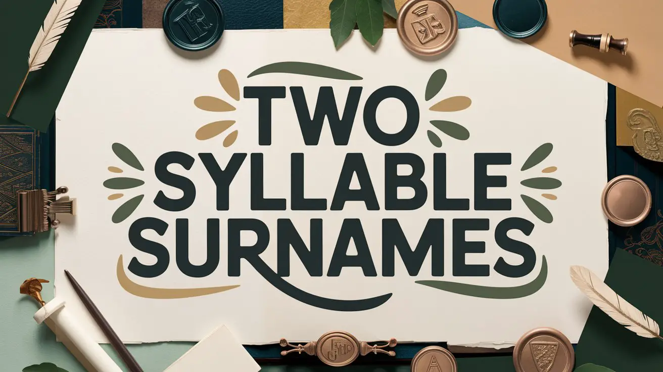 Double Last Name Examples Two Syllable Surnames & Last Names with Amazing Stories Behind Them