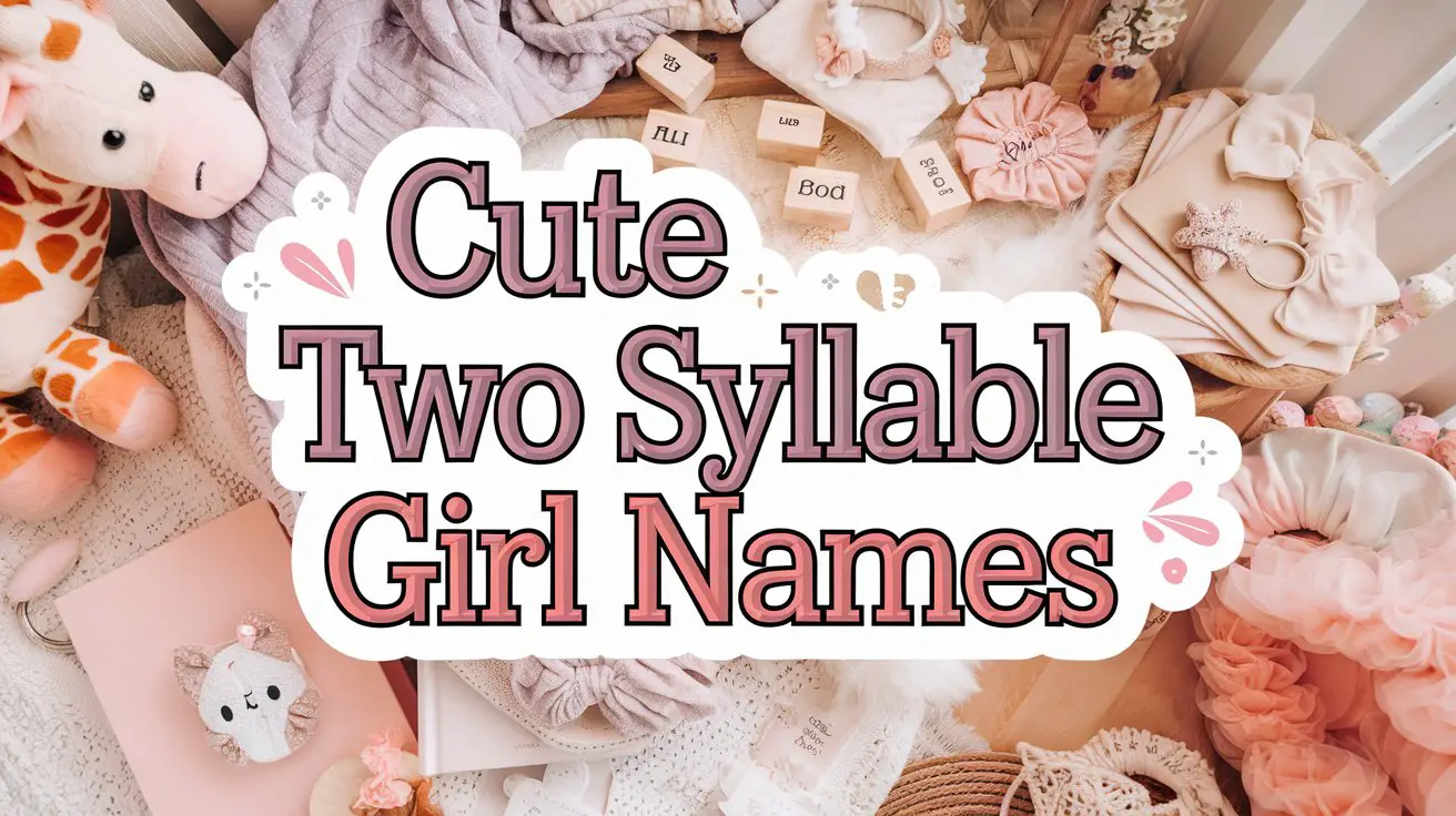 200+ Cute Two Syllable Girl Names That Feel Timeless Yet Fresh