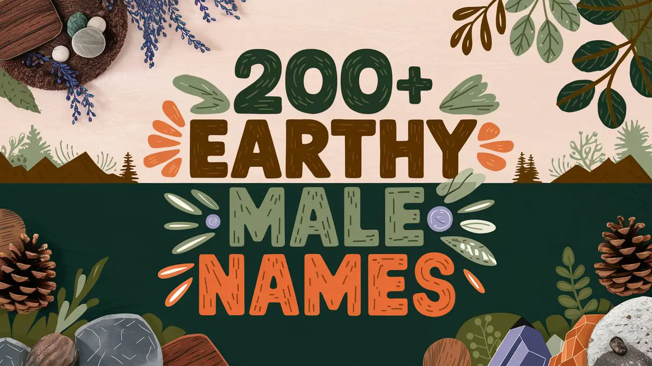 200+ Earthy Male Names (That Feel Grounded and Strong)