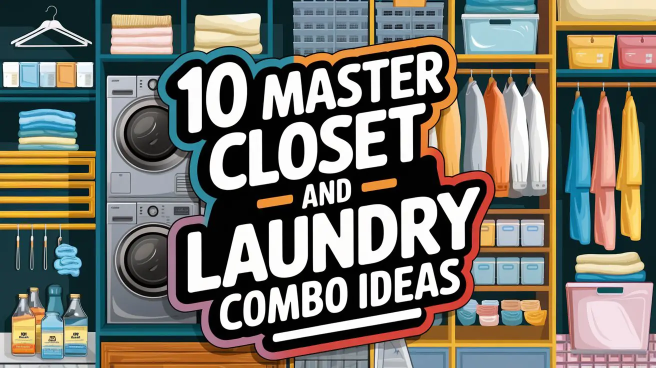 Master Closet and Laundry Combo Ideas: 10 Stylish Ways to Double Your Space