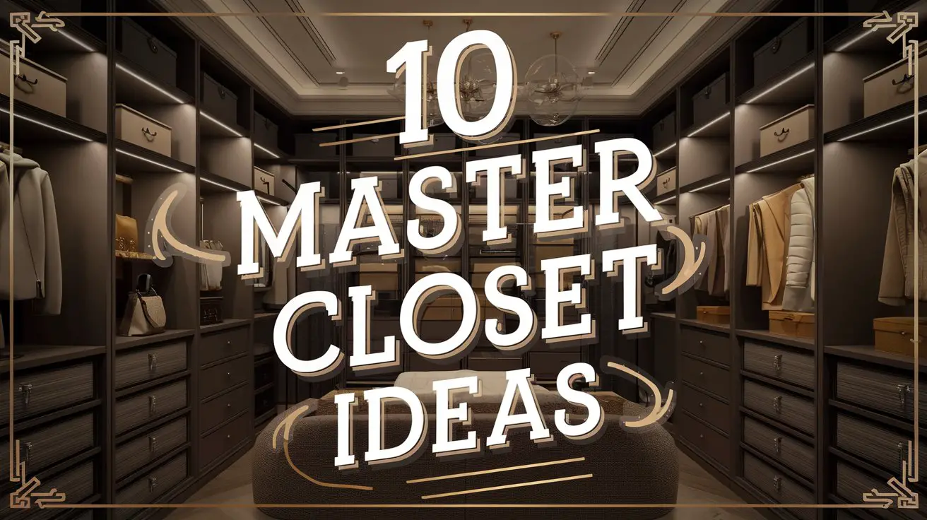 Master Closet Ideas: 10 Stunning Ways to Organize and Transform Your Space